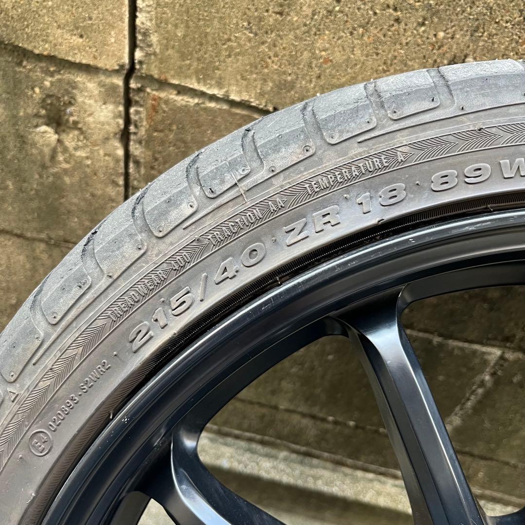 Work Emotion 11r 18インチ マットブラックホイールセット