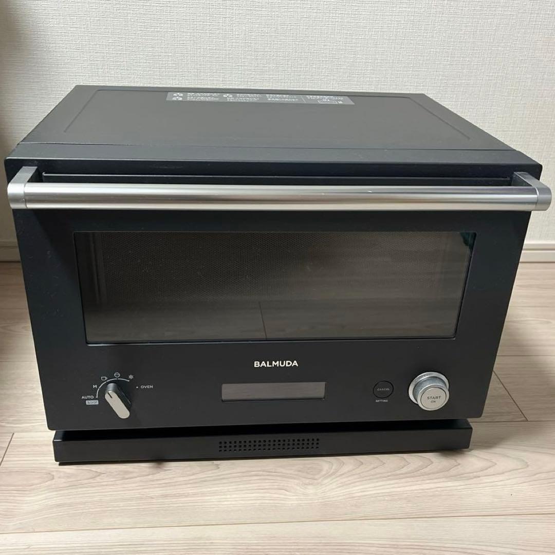 【ジャンク】BALMUDA オーブンレンジ ブラック（K04A-BK）