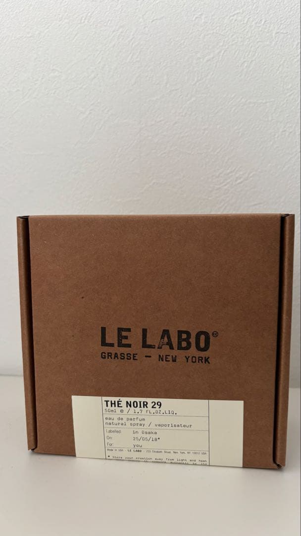 LE LABO THÉ NOIR 29 50ml ルラボ　ノワール　香水