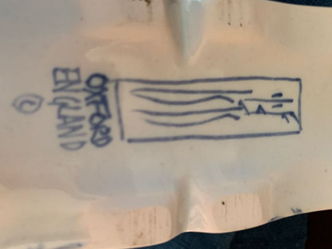 イギリスオックスフォード製デボラ・シアーズ手描きのセラミック花器