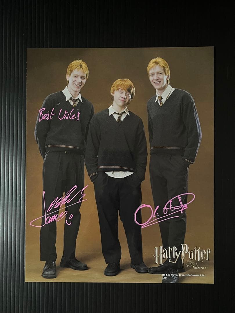 ハリーポッター ジョージ&フレッド フェルプス兄弟直筆サイン