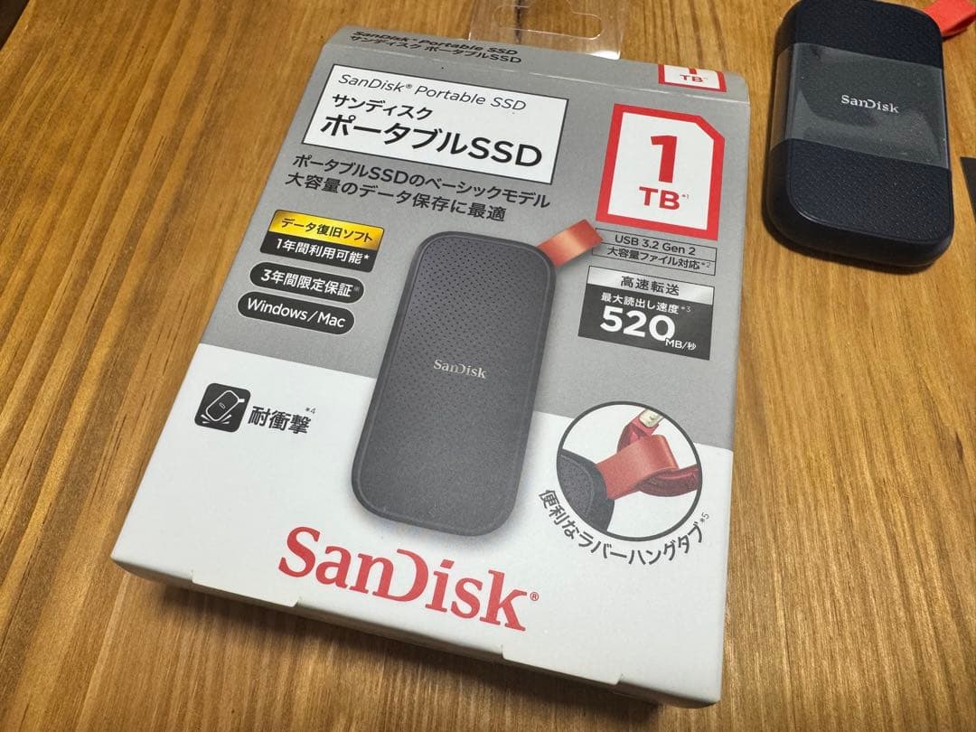 SanDisk ポータブルSSD 1TB USB 3.2