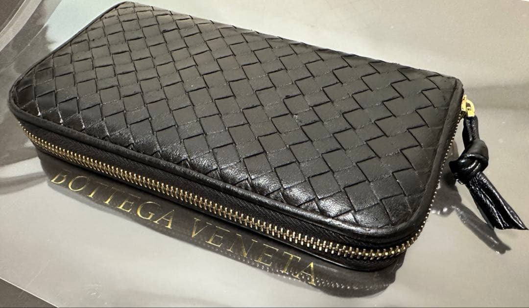 【付属品付】ボッテガヴェネタ ラウンドファスナー/ラム/ゴールド/黒/3️⃣✨✨✨