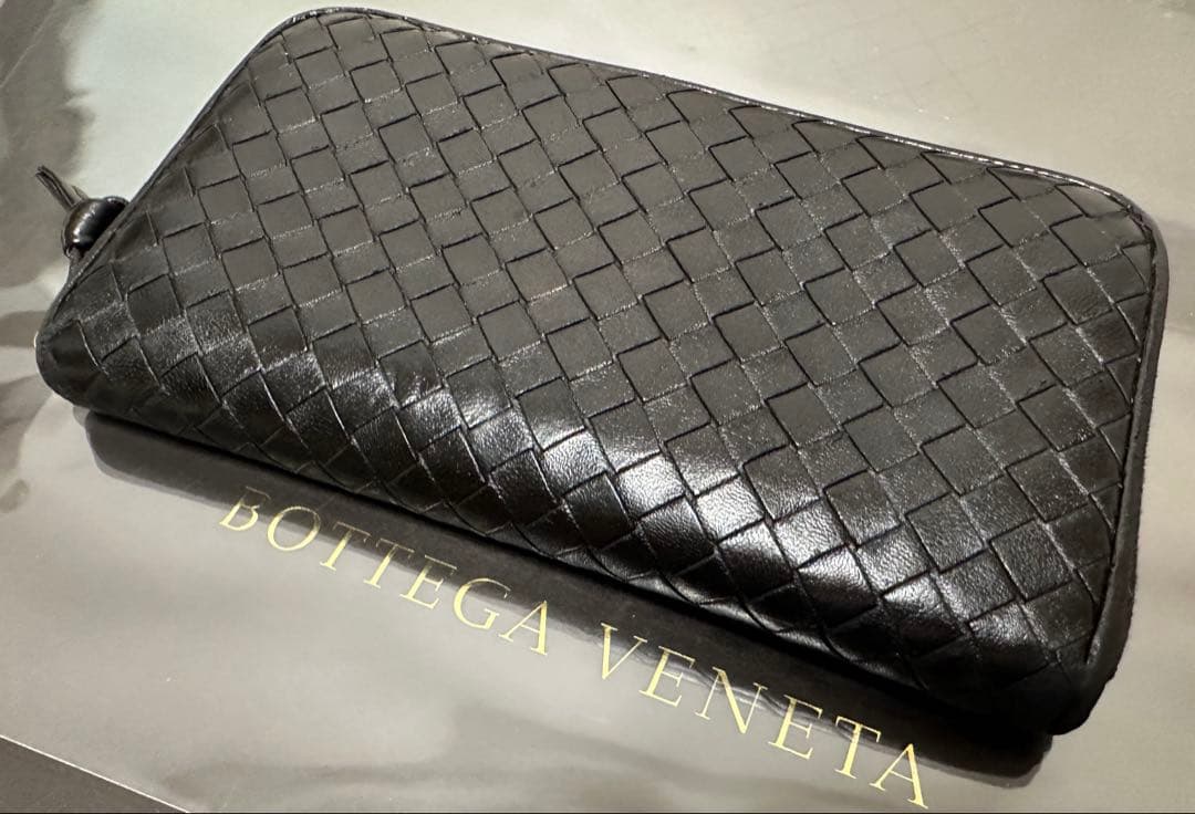【付属品付】ボッテガヴェネタ ラウンドファスナー/ラム/ゴールド/黒/3️⃣✨✨✨
