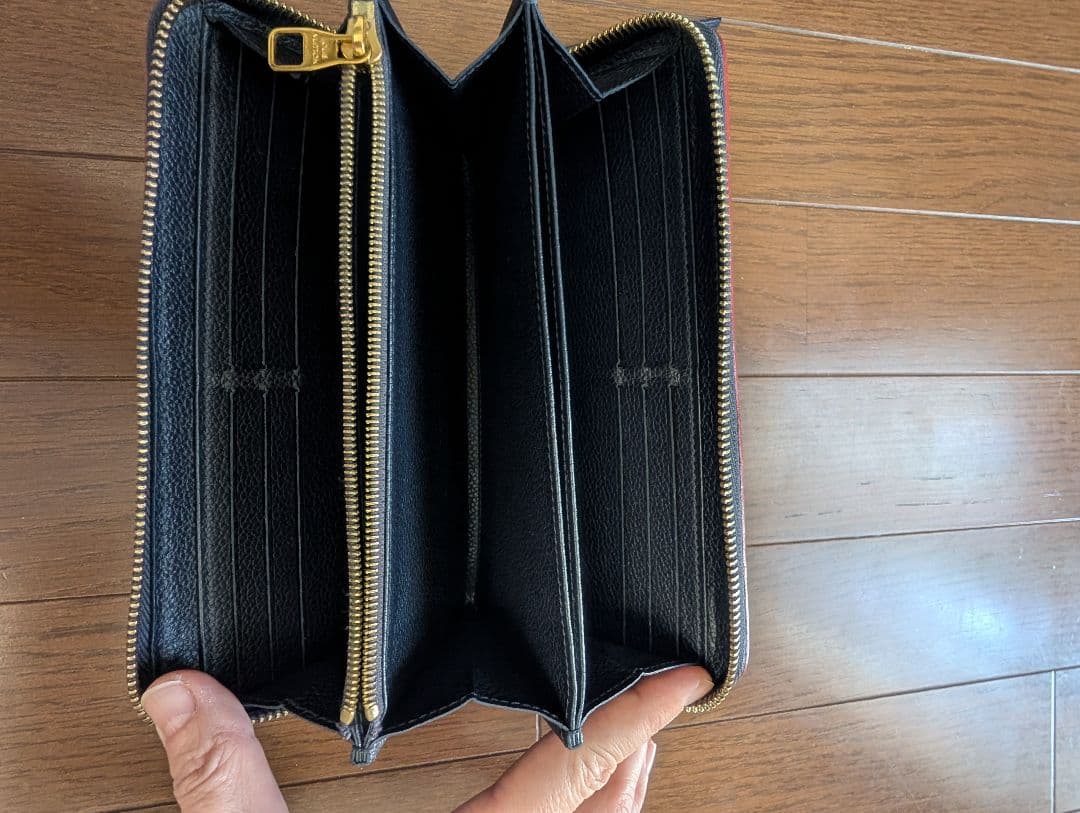 ルイヴィトン アンプラント マリーヌルージュ ジッピーウォレット 財布 長財布