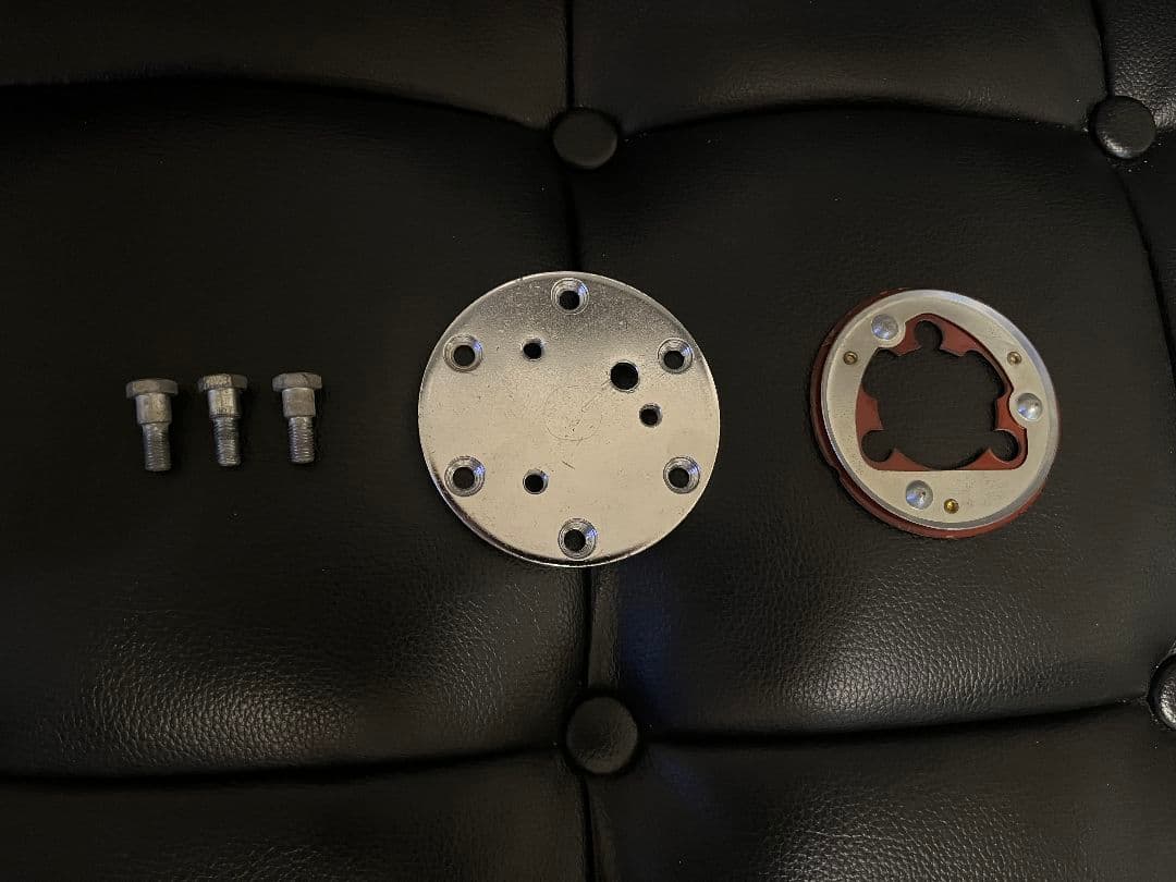 チェーンステアリング 8インチ アダプター付き ローライダー 当時物