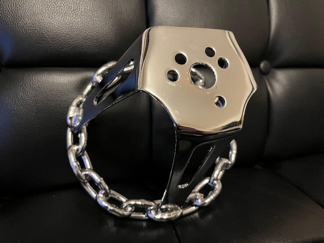 チェーンステアリング 8インチ アダプター付き ローライダー 当時物