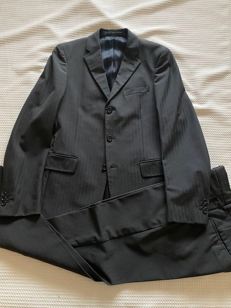 宮*夫様 ★美品★プラダ★シャドーストライプ希少テクノストレッチウールスーツ３Ｂ