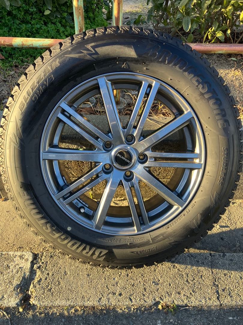 BALMINUM 17インチ ホイール スタッドレス 225/65R17 バリ溝