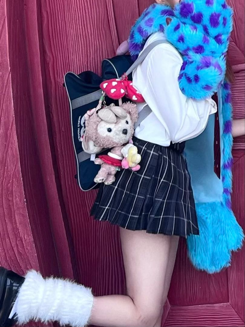 ワッペ ワールドペガサス 紺 ショルダースクバセット(リボン付き取り外し可能)