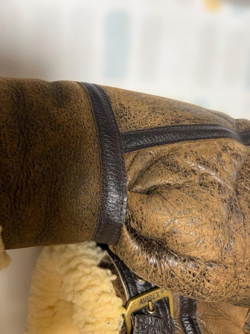 R*u様 AVIREX B-3 90s風フライトジャケット 迫力ボア 渋カッコい