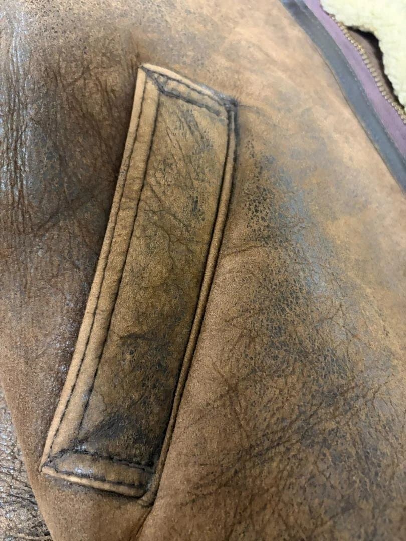 R*u様 AVIREX B-3 90s風フライトジャケット 迫力ボア 渋カッコい