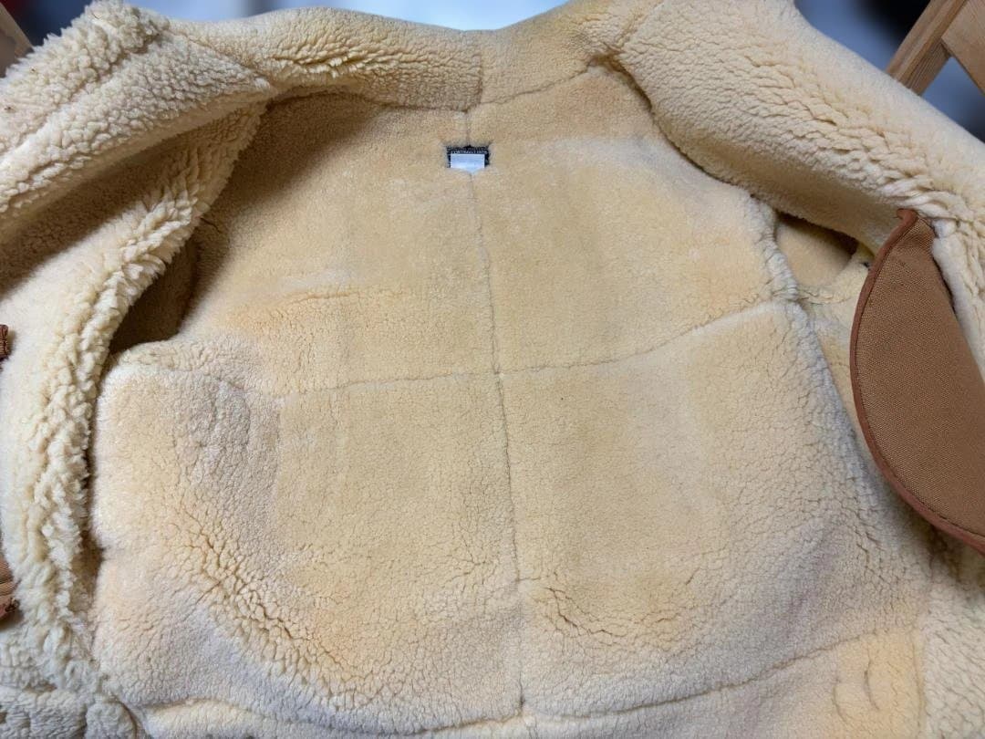 R*u様 AVIREX B-3 90s風フライトジャケット 迫力ボア 渋カッコい