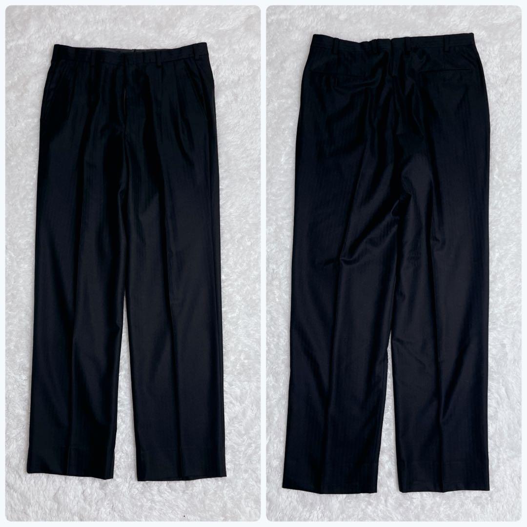 ブルックスブラザーズ スーツ カシミヤ混 ブラック XL オーダーメイド