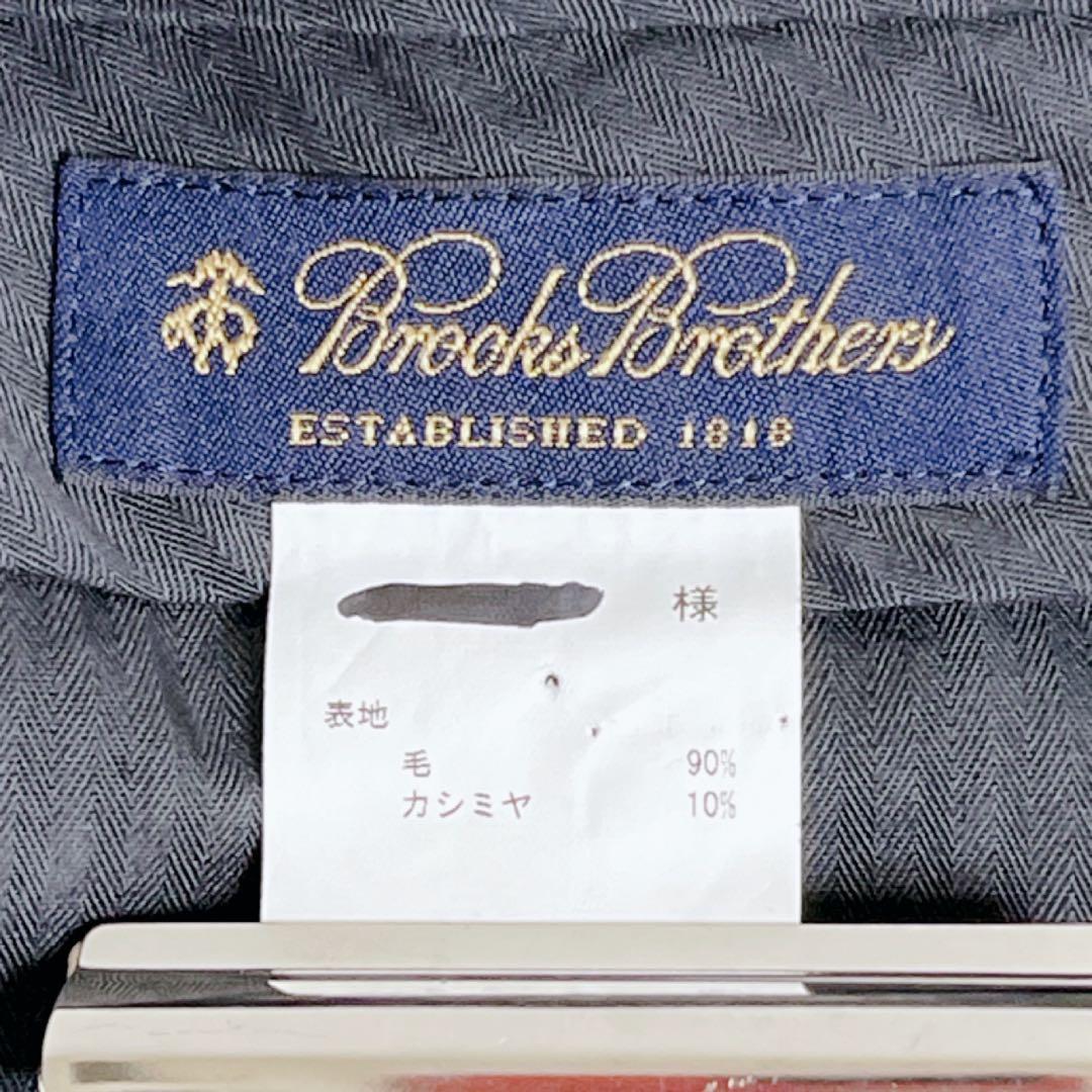 ブルックスブラザーズ スーツ カシミヤ混 ブラック XL オーダーメイド