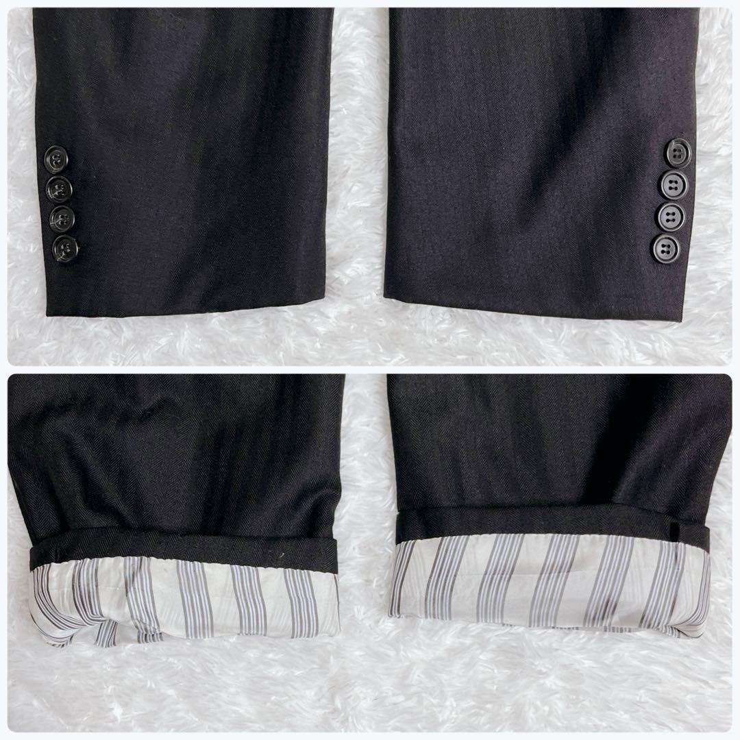 ブルックスブラザーズ スーツ カシミヤ混 ブラック XL オーダーメイド