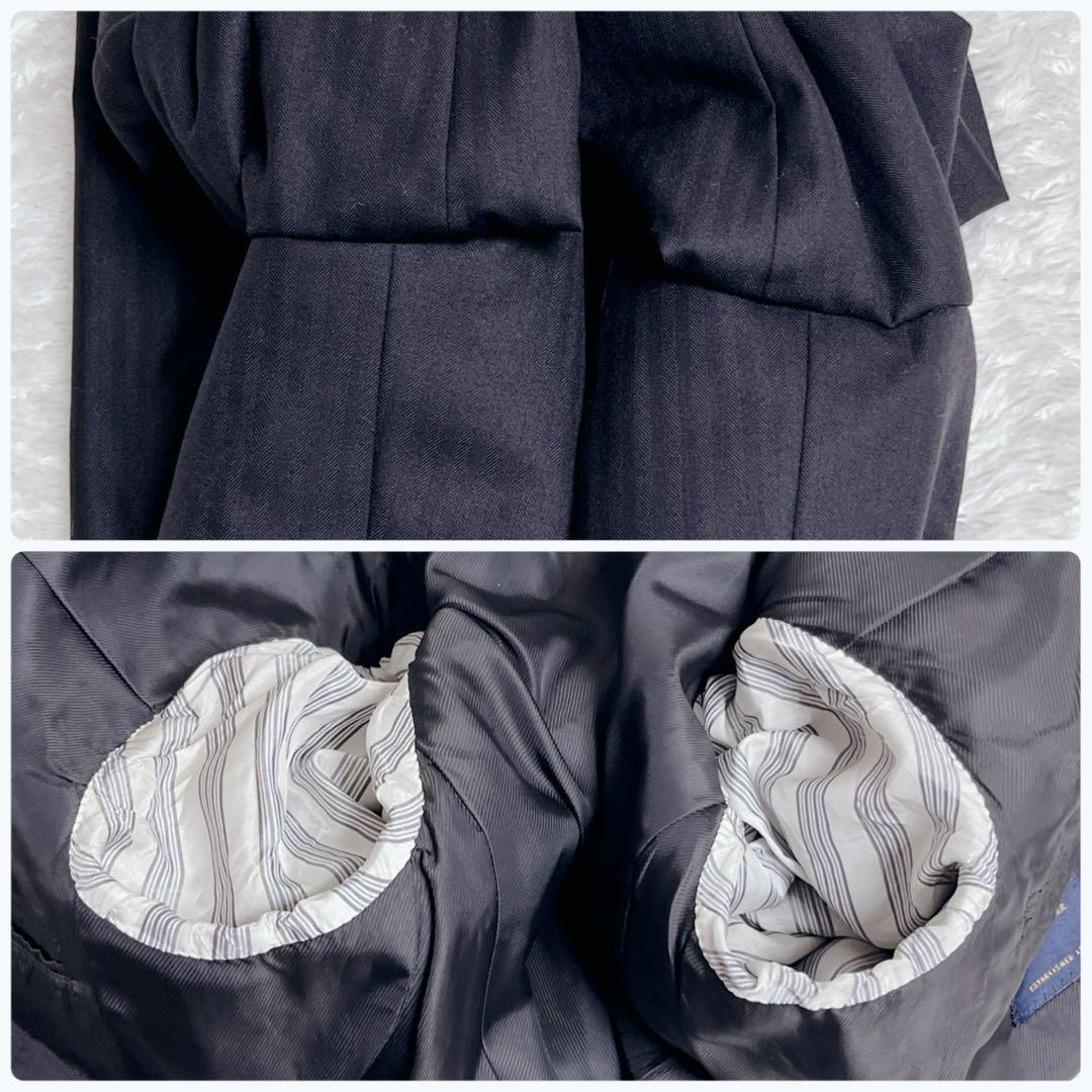 ブルックスブラザーズ スーツ カシミヤ混 ブラック XL オーダーメイド