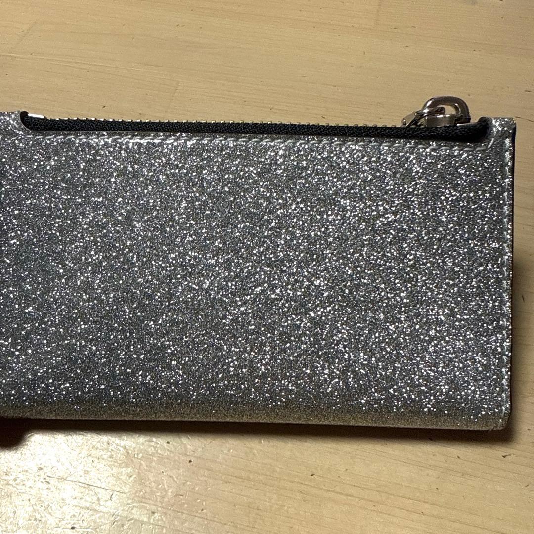 【美品】　MARC JACOBS マークジェイコブス　財布　シルバー　ラメ