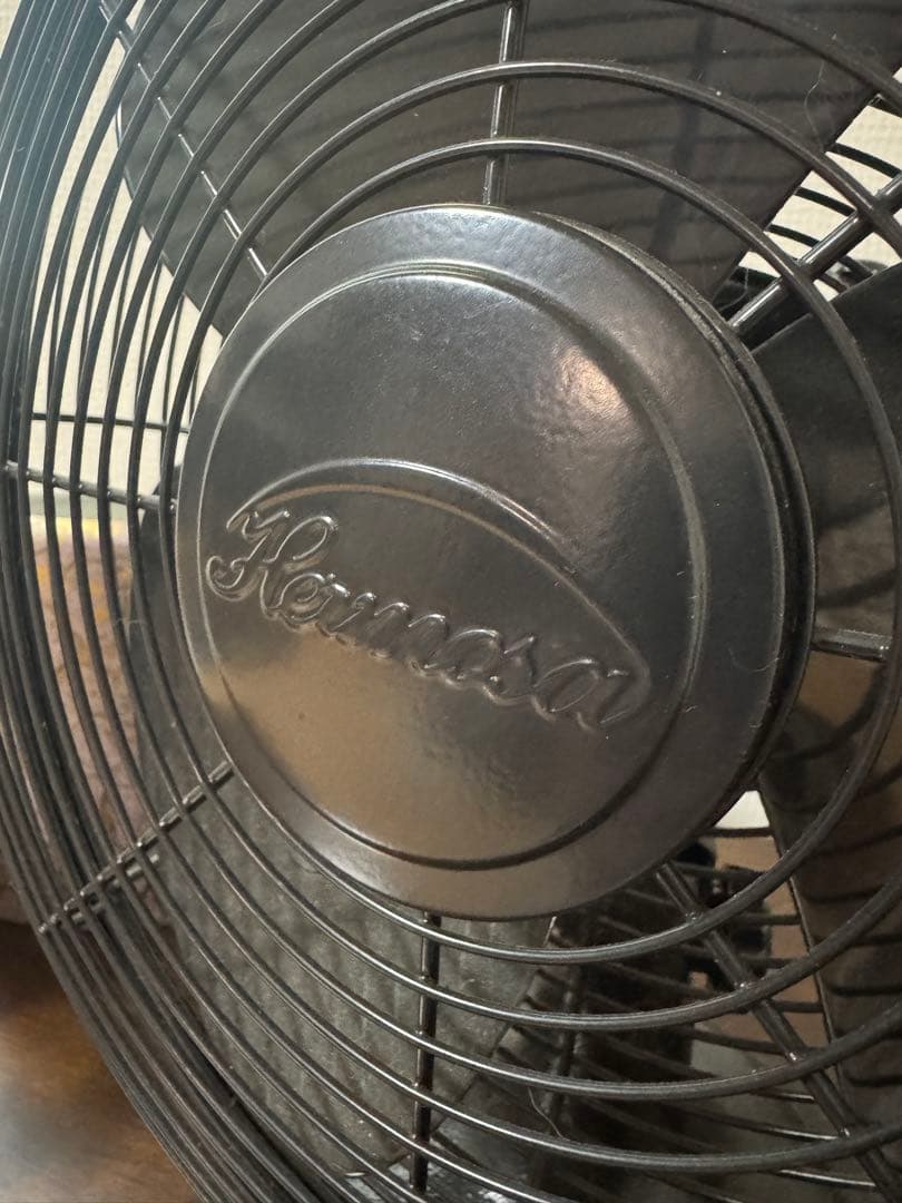 レトロ扇風機 3枚羽 ブラック 実働