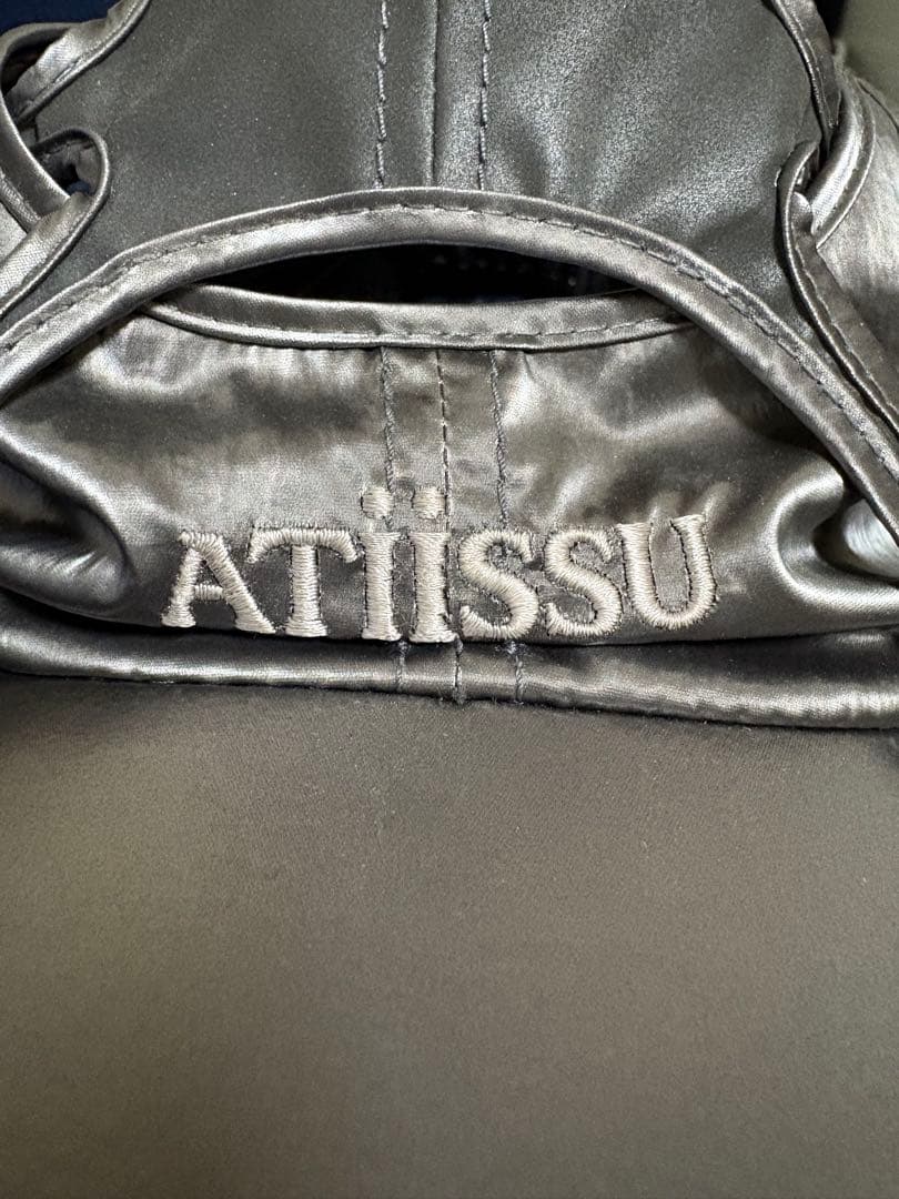 【美品】atiissu 変形レイヤードキャップ グレー Y2K モード 希少