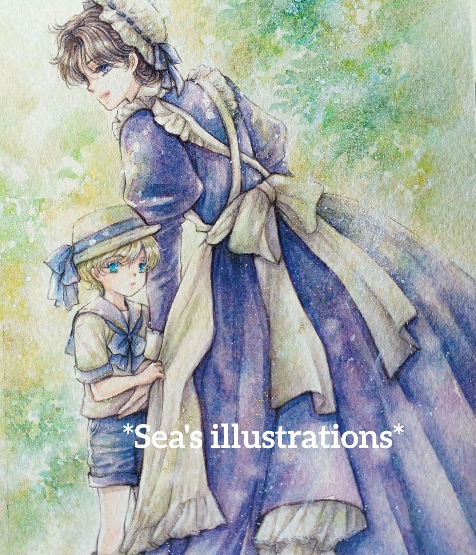 ◇金色の午後◇手描きイラスト