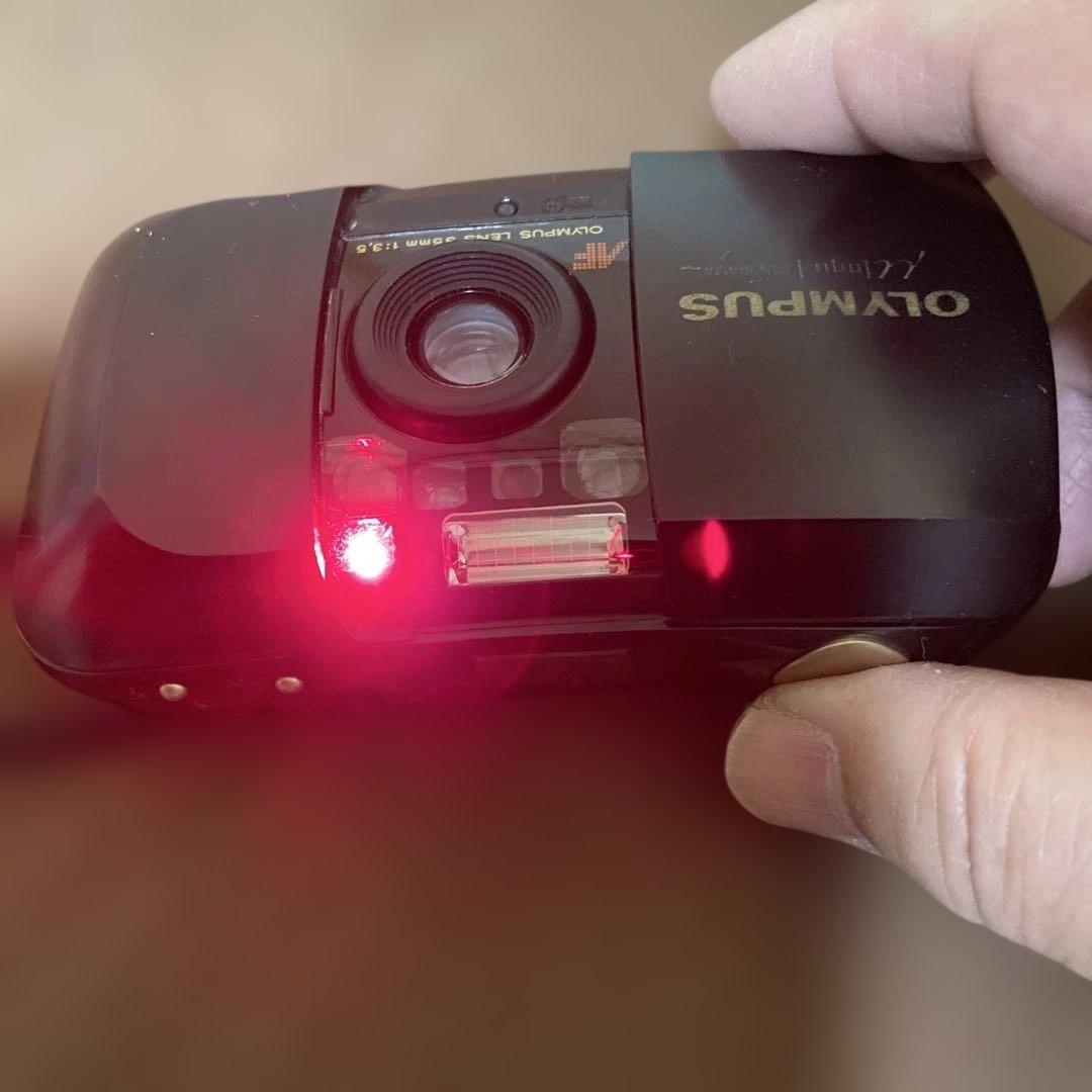 動作品ですがOLYMPUS μ[mju:] ミューPANORAMA ジャンクにて