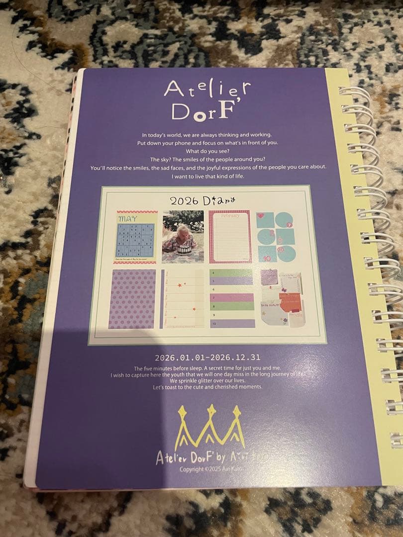 AtelierDorF 2026スケジュール帳　アトリエドルフ　手帳