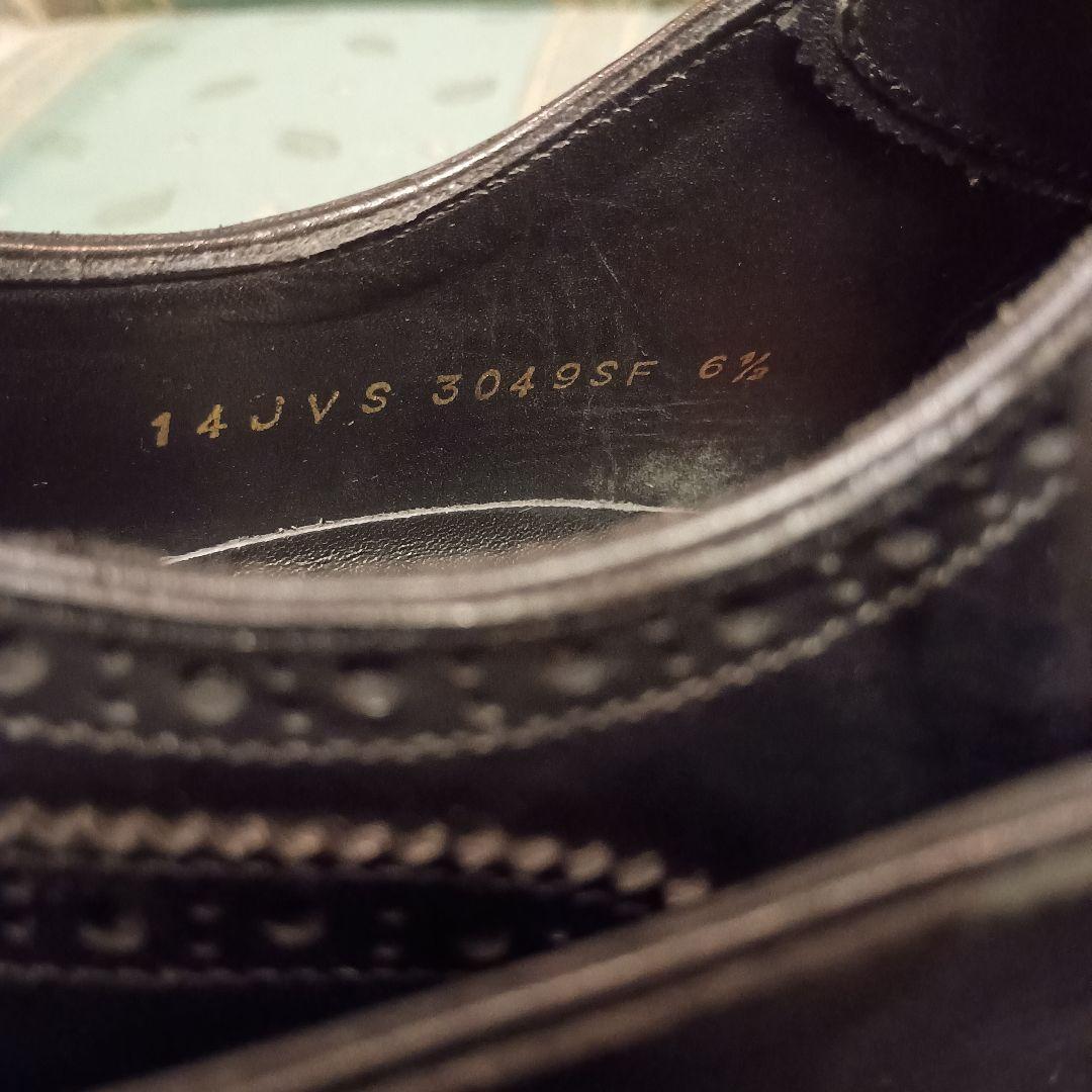 【SHETLANDFOX】クォーターブローグ 黒　　24.5cm