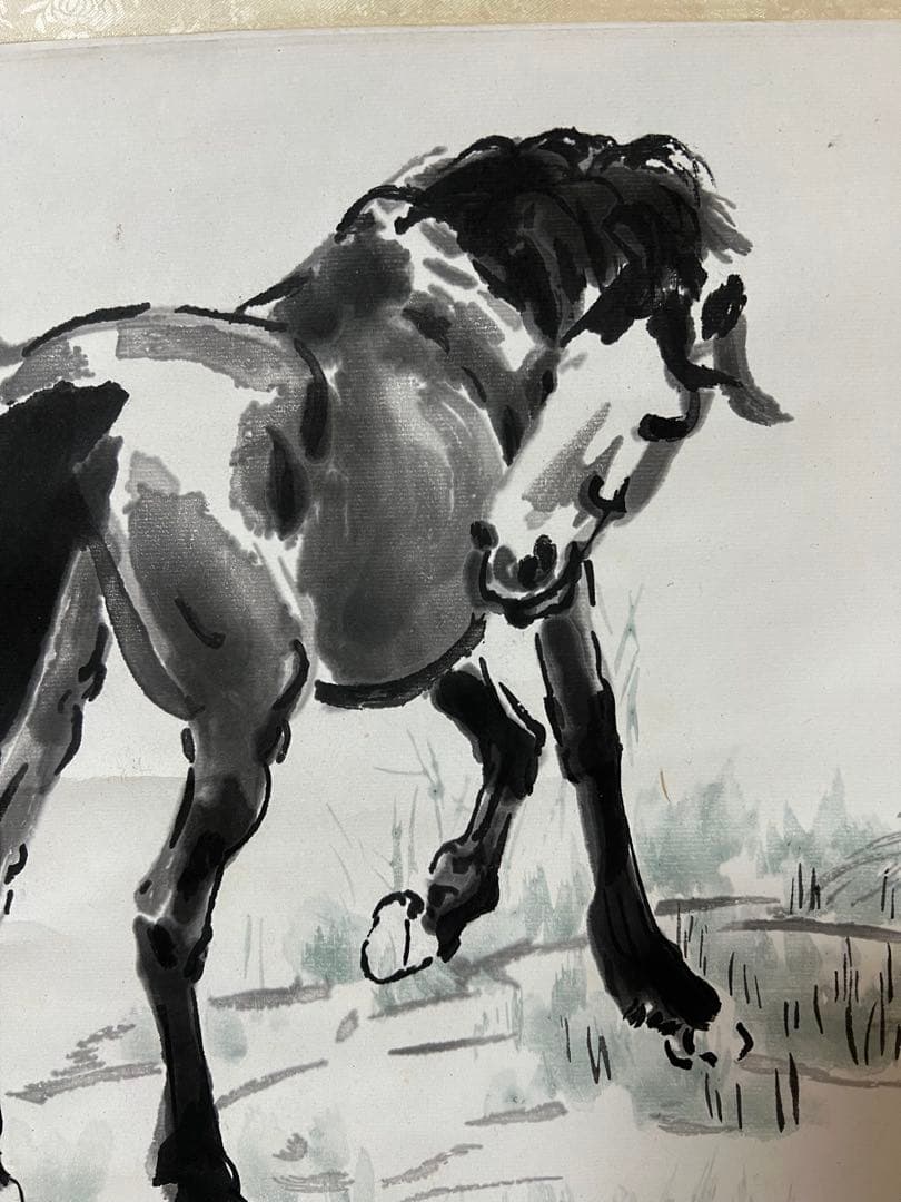 中国画［栄宝斎］印刷 木版 徐悲鴻［駿馬］紙本 送料込み！