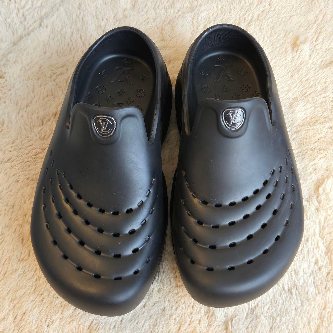 ルイ・ヴィトン ブラック クロッグ サンダル