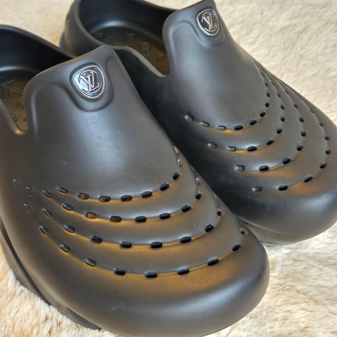 ルイ・ヴィトン ブラック クロッグ サンダル