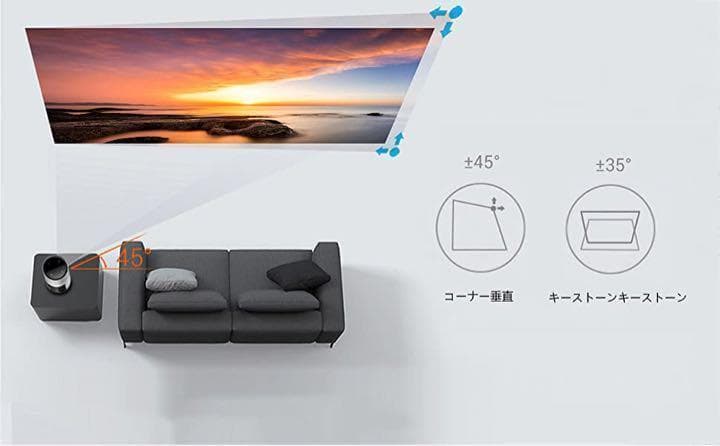 【美品】 V3プロジェクター　Android8.1システム　小型　ポータブル