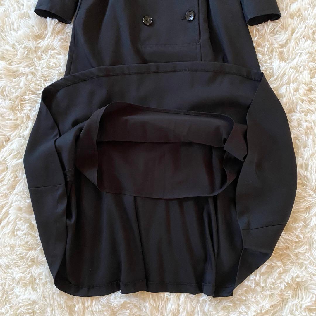 ダイアグラム　チェックコンビワンピース　トレンチ風　切替 ベルト　マキシ