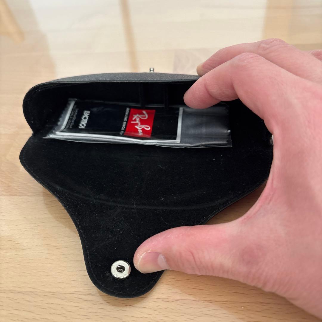 Ray-Ban ティアドロップサングラス ブラック