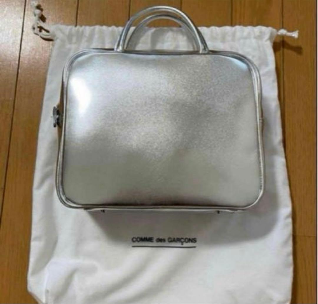 コムデギャルソン　スクエアバッグ　青山バッグ　極美品　レザー