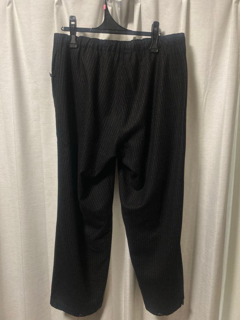 HEUGN 極美品　Glenn ウールピンストライプシャーリングオーバーパンツ