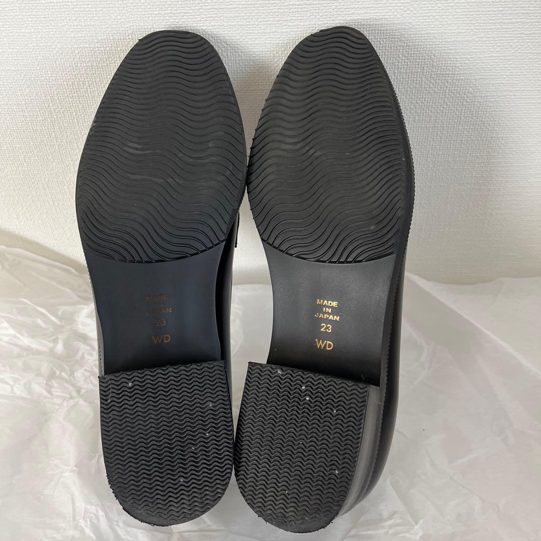 Diana ブラック ローファー メタルチェーン