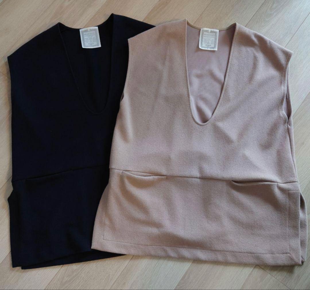 ビアズリー ブークレダンボールプルオーバーベスト2枚セット