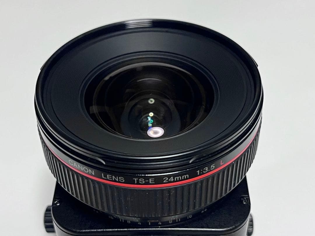 CANON TS-E 24mm f3.5 L キヤノン フード付　シフトレンズ