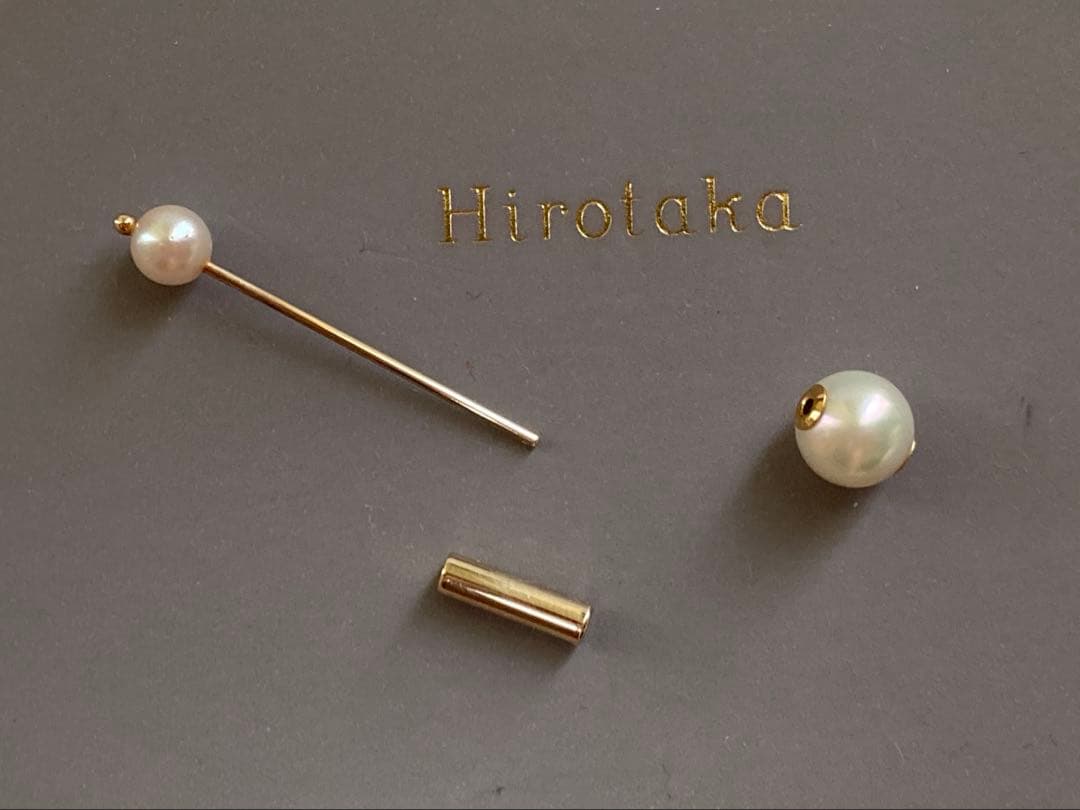 hirotaka ヒロタカ　Mini Spear Pearl パール ピアス