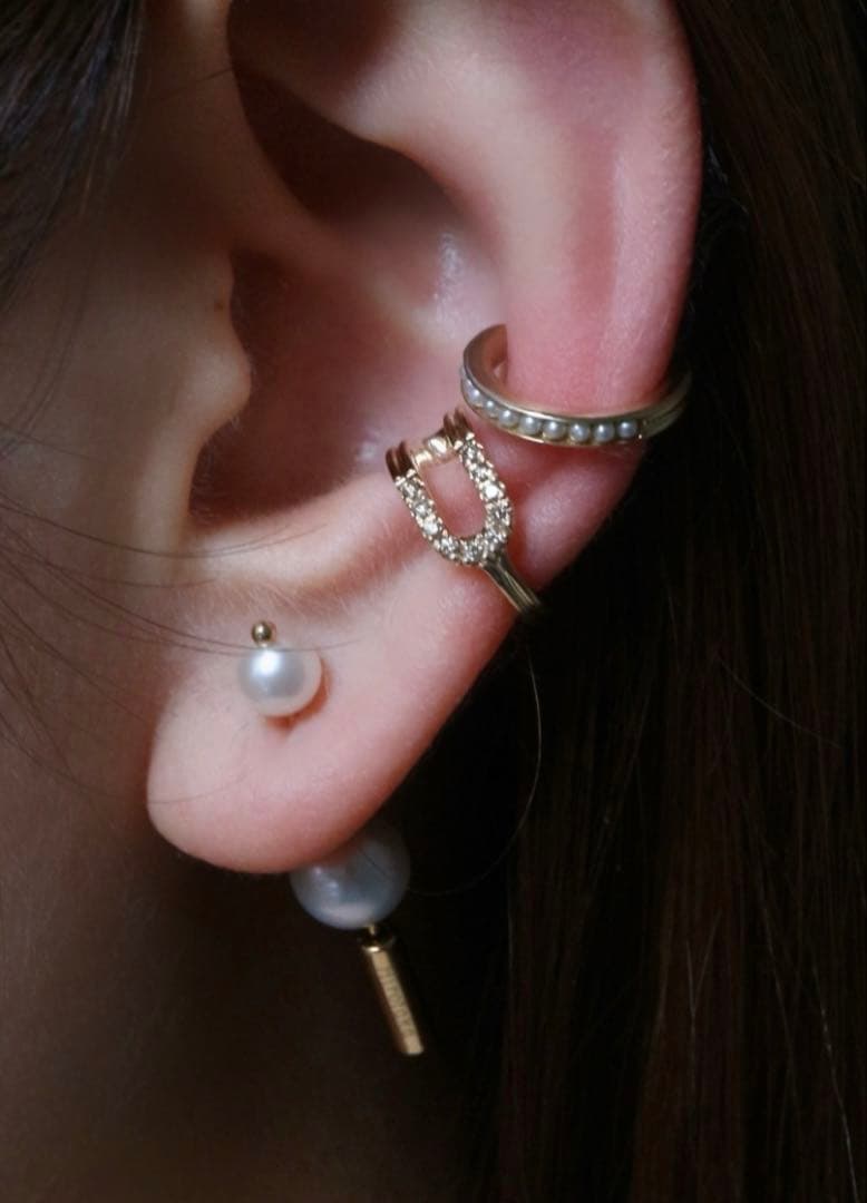 hirotaka ヒロタカ　Mini Spear Pearl パール ピアス