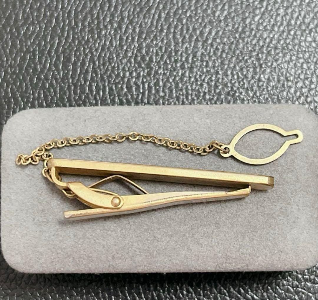 正規品✨CHANELシャネルタイピンネクタイクリップココマーク24KGF純金張り