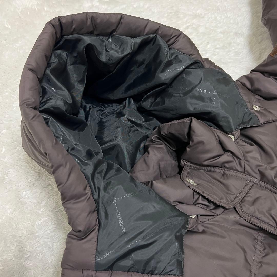 デサント　スーパーロングダウンコート　フード付き ベンチコート　防寒