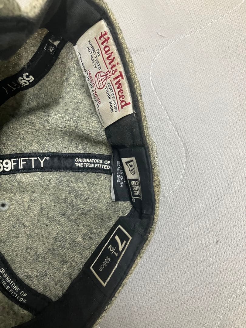 帽子 7 1/2 Harris Tweed Box Logo