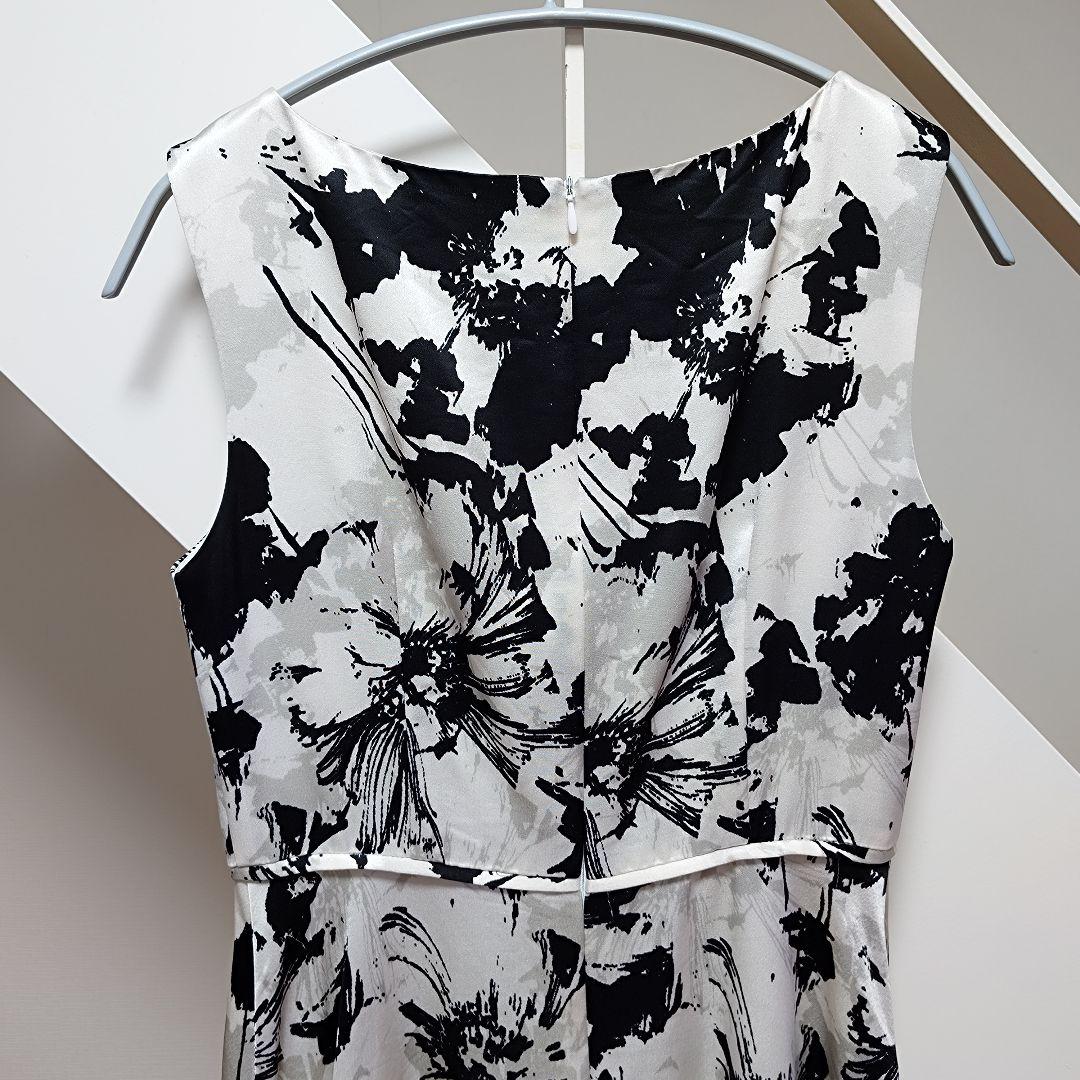 4 M 9号 エルケイ 銀座クチュール ブラック ホワイト ワンピース ドレス