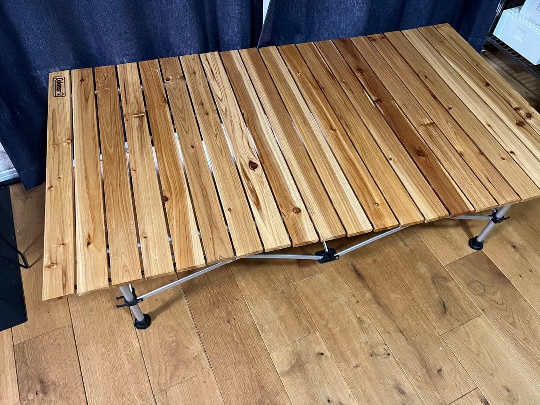 Coleman ナチュラルウッドロールテーブル 120 廃番 希少