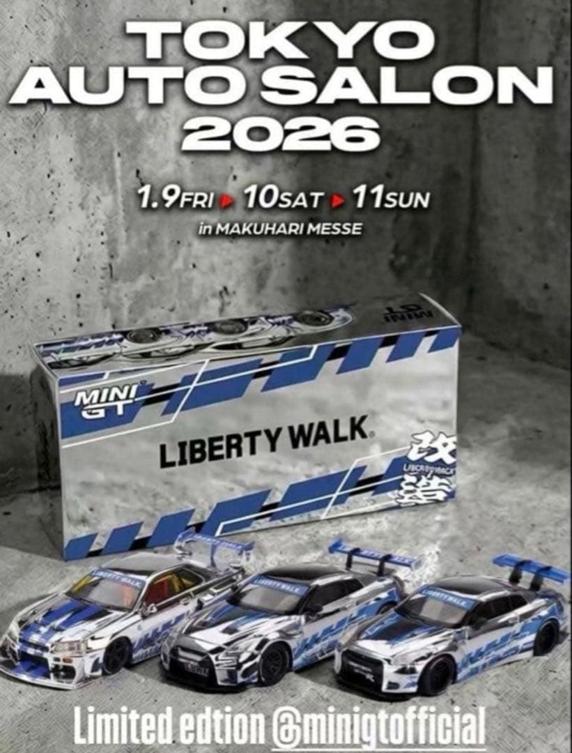 未開封 MINI GT リバティウォーク 東京オートサロン2026 限定 3台