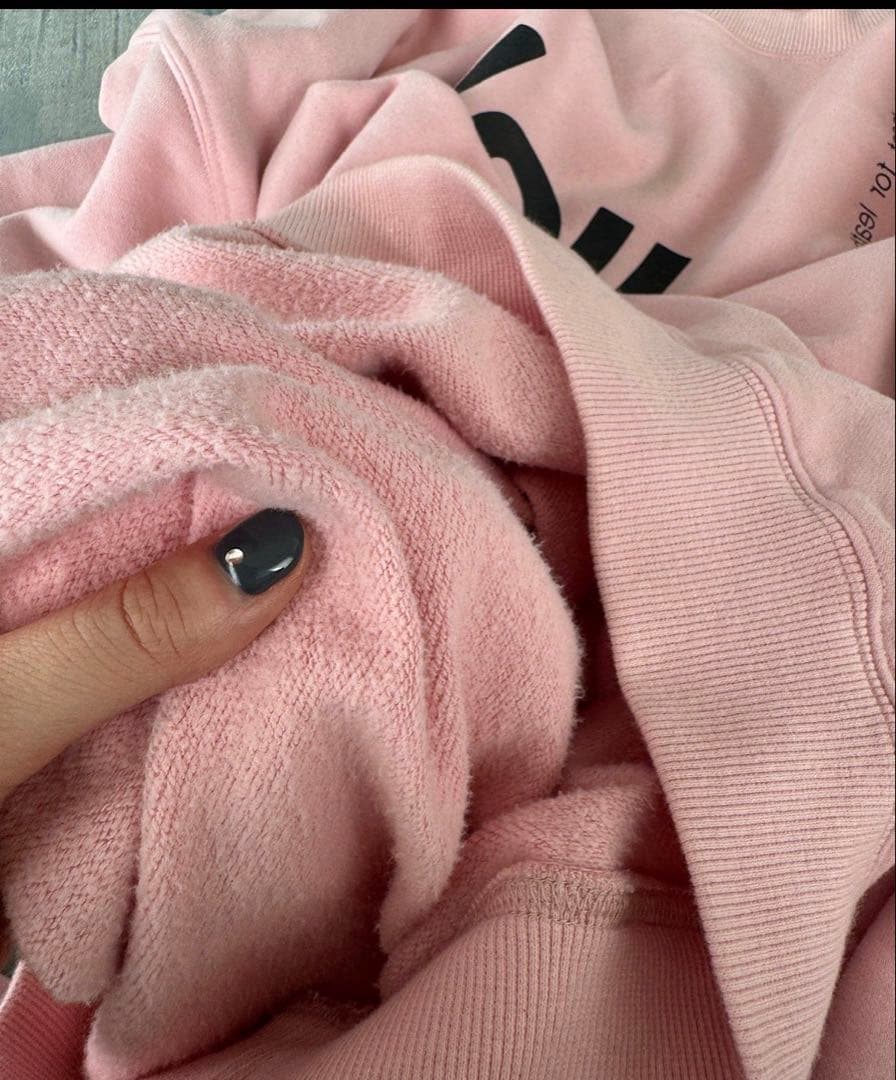 kastaneカスタネ山田yamada企画ウォッシュドロゴスウェット　ピンク