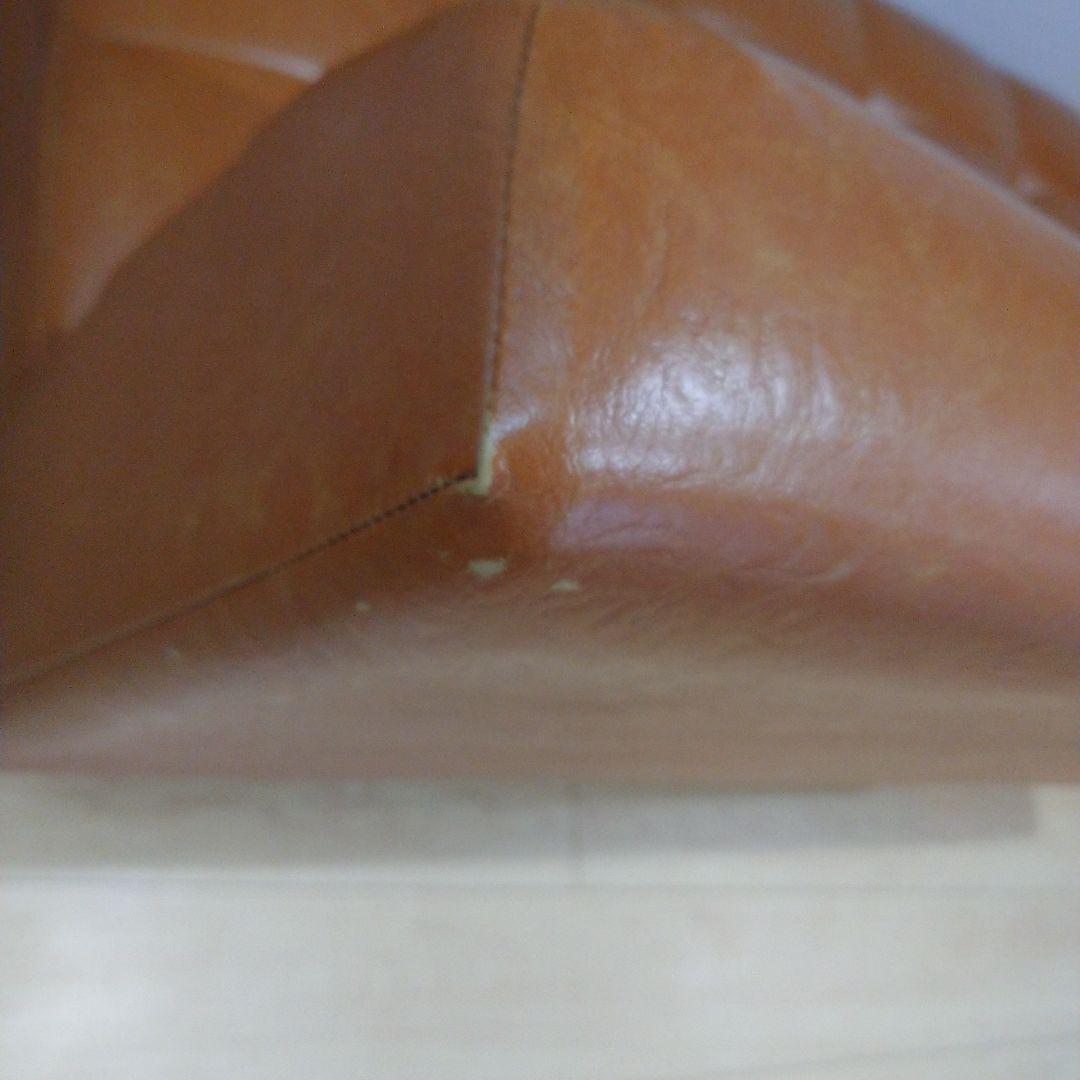 【最終値下げ】Megan ブラウン 合成皮革 2人掛けソファー