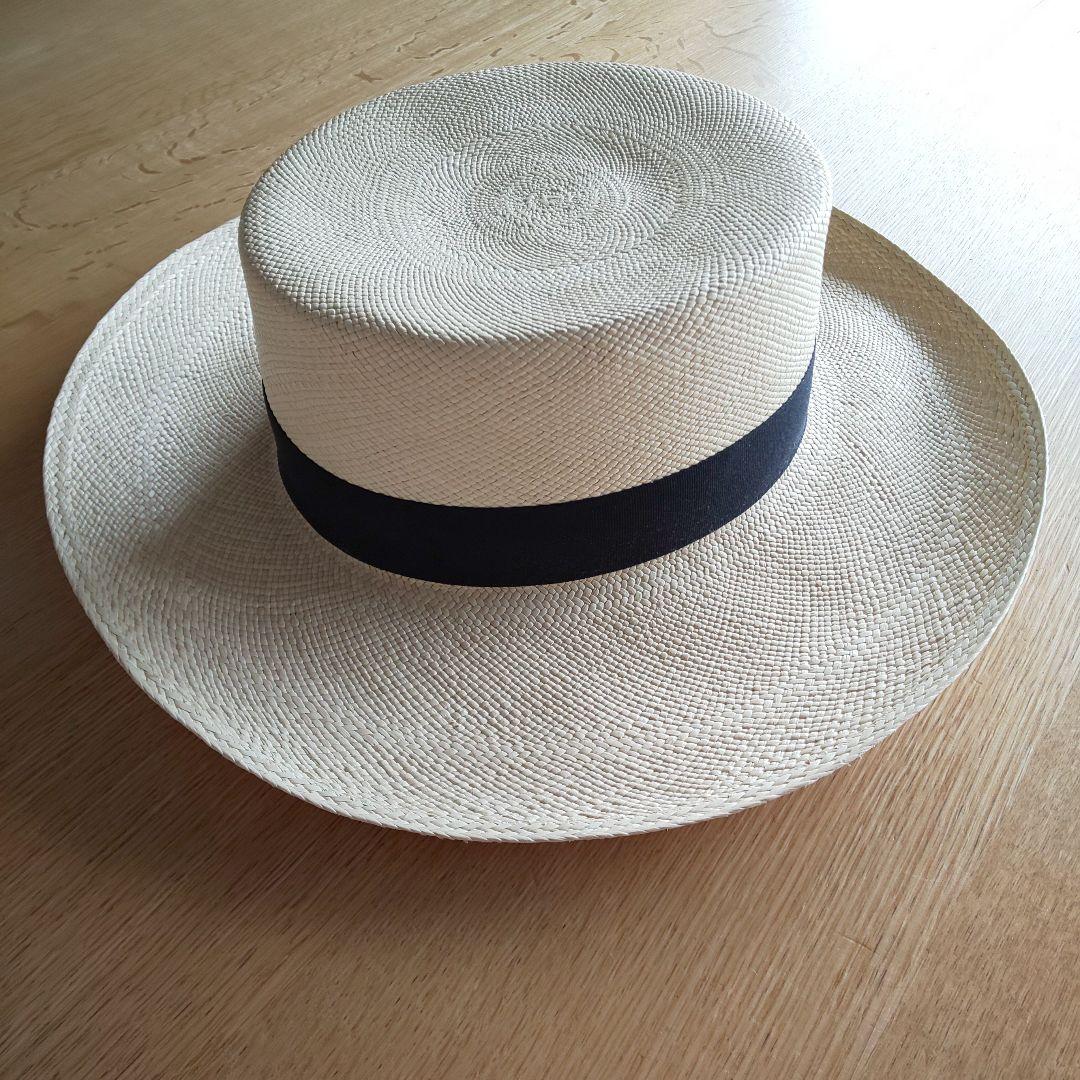 匿名 美品 ✴︎センシスタジオ カンカン帽 麦わら帽子 ストローハット